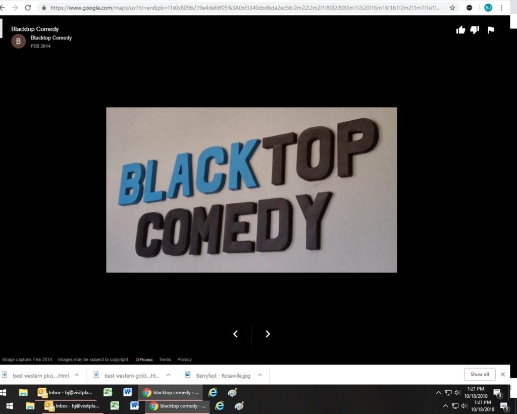 Blacktop Comedy Visit Placer